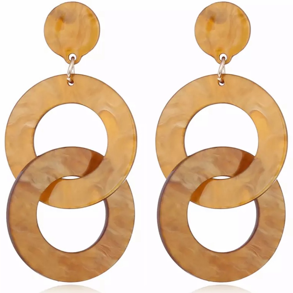 Twisted Double Round earring